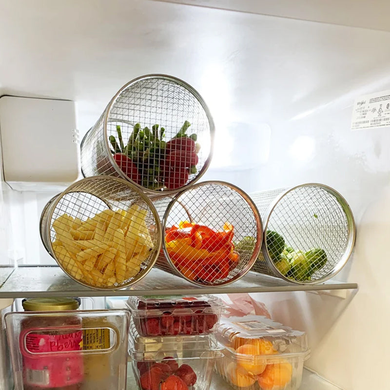 Cestello da Barbecue in Acciaio Inox - Girevole a 360° per una Cottura Uniforme