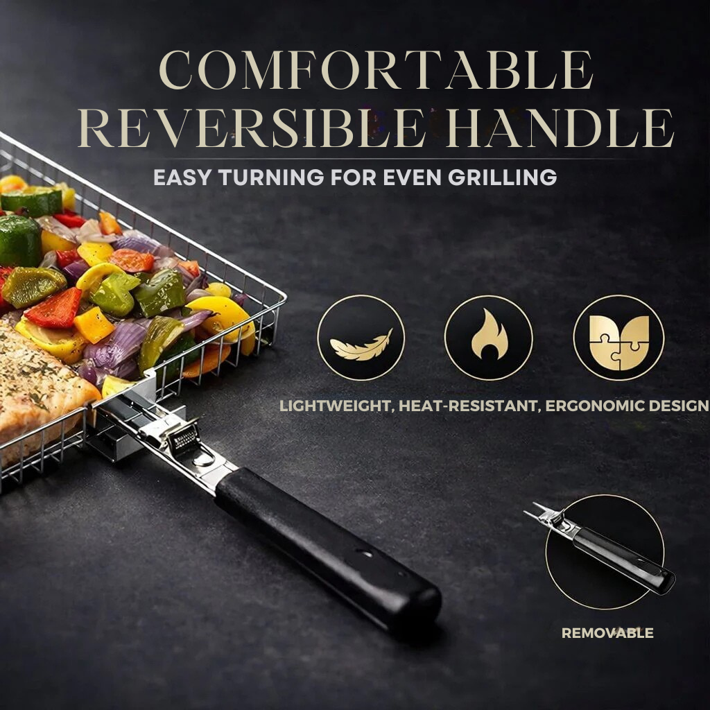Cestello per Griglia BBQ | Acciaio Inox | Distribuzione Uniforme del Calore