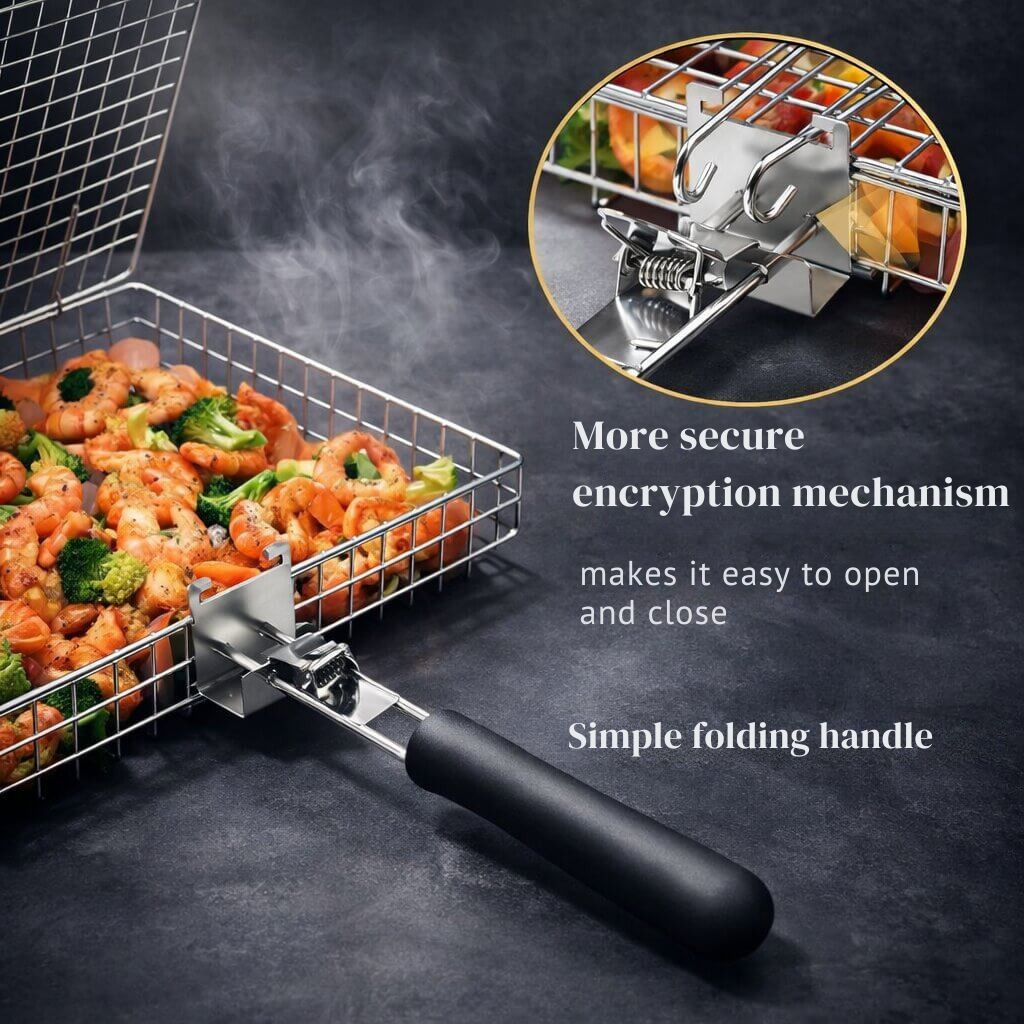 Cestello per Griglia BBQ | Acciaio Inox | Distribuzione Uniforme del Calore