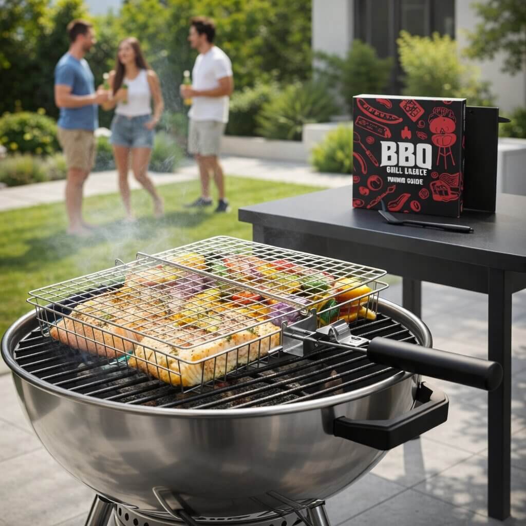 Cestello per Griglia BBQ | Acciaio Inox | Distribuzione Uniforme del Calore