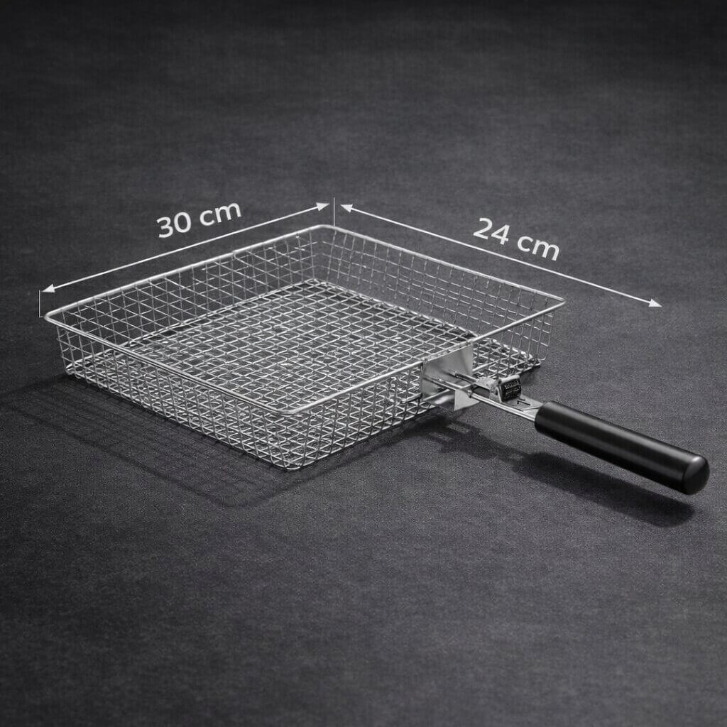 Cestello per Griglia BBQ | Acciaio Inox | Distribuzione Uniforme del Calore