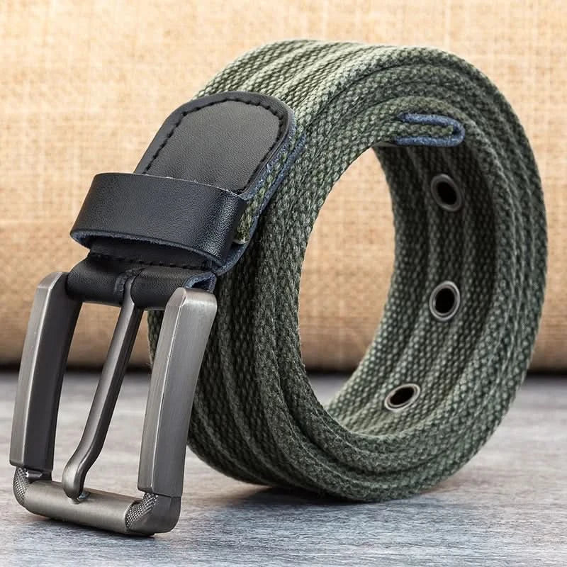 Cintura da Uomo – Cintura Casual a Righe Regolabile