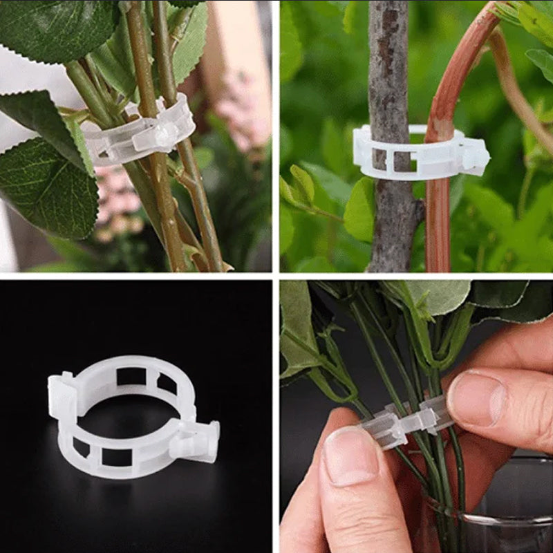 Clip in plastica per supporto piante | Diametro interno 1 pollice | Riutilizzabili