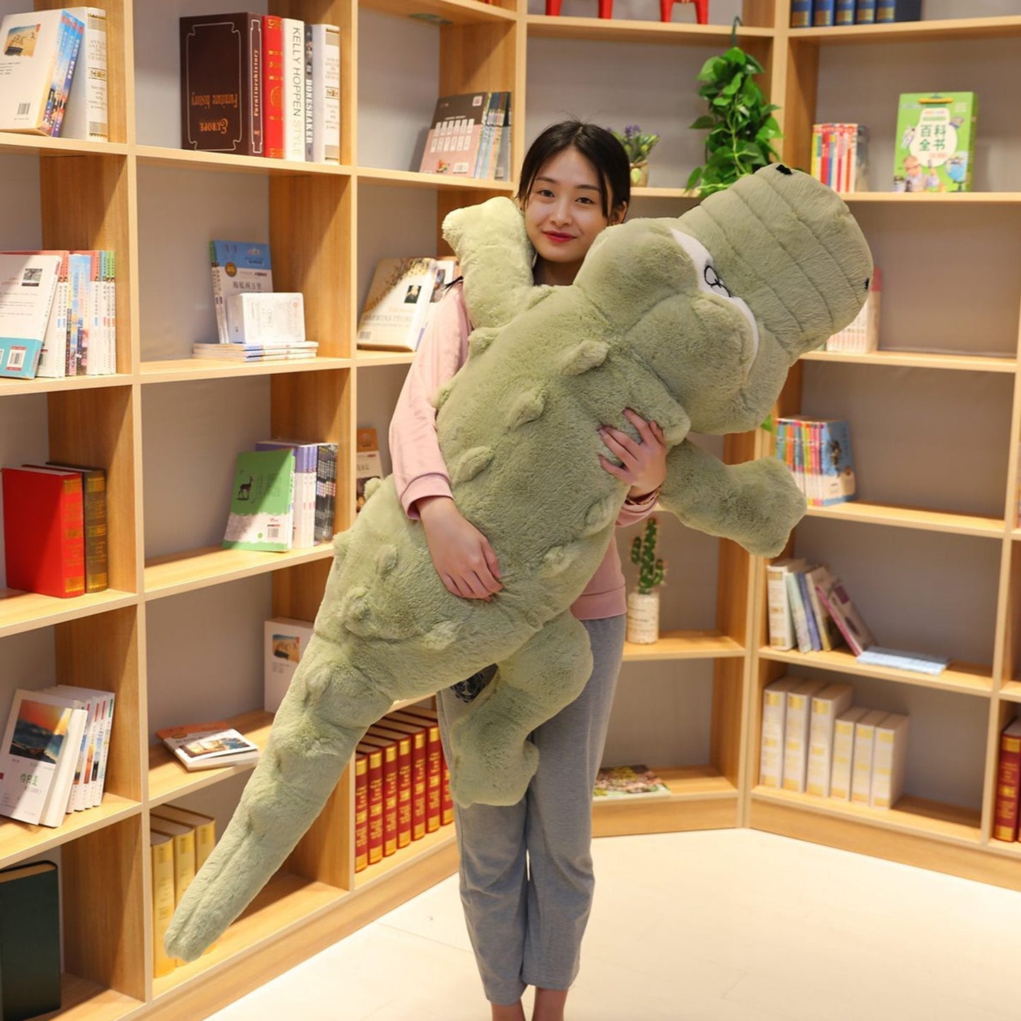 Coccodrillo di peluche gigante