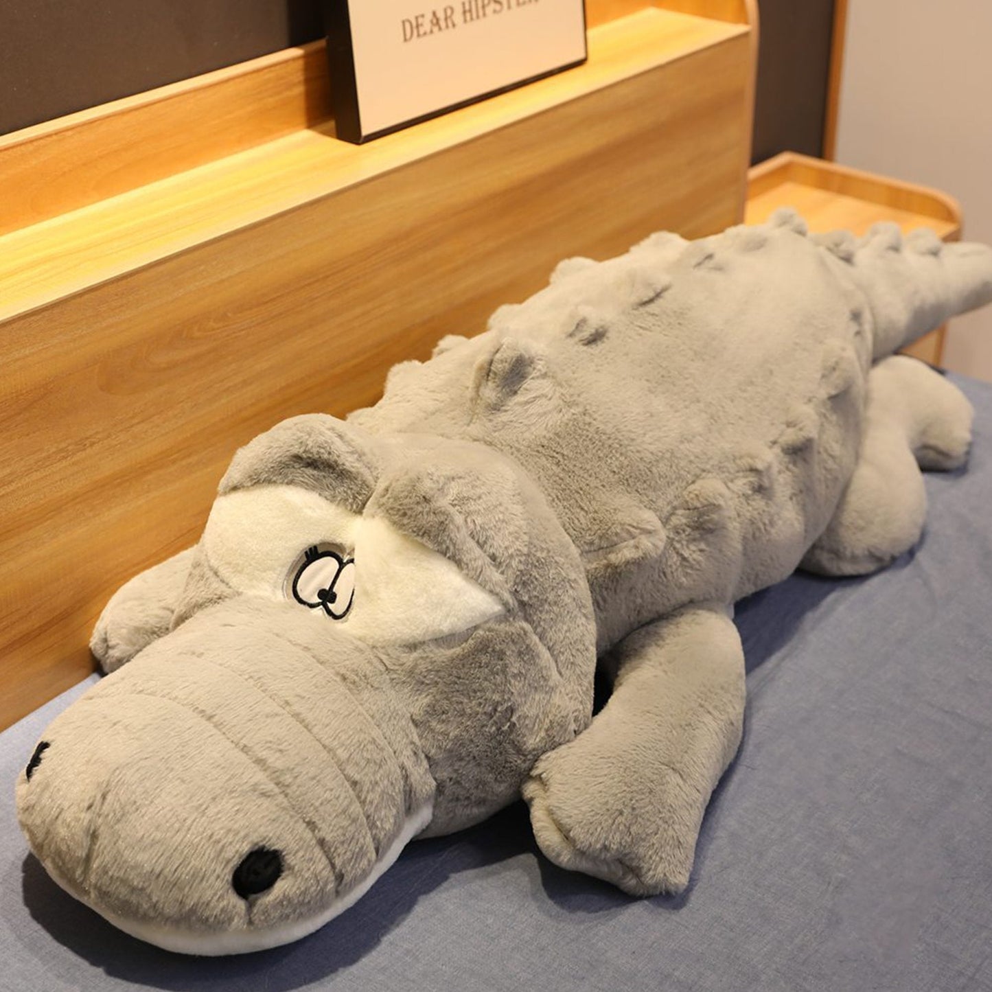 Coccodrillo di peluche gigante