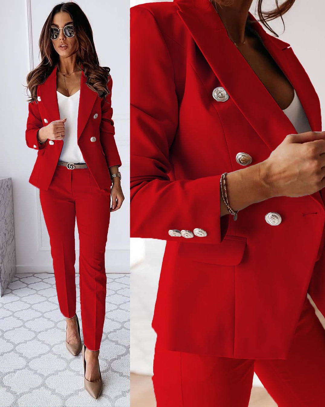 Completo da Donna - Blazer e Pantaloni Eleganti Aderenti
