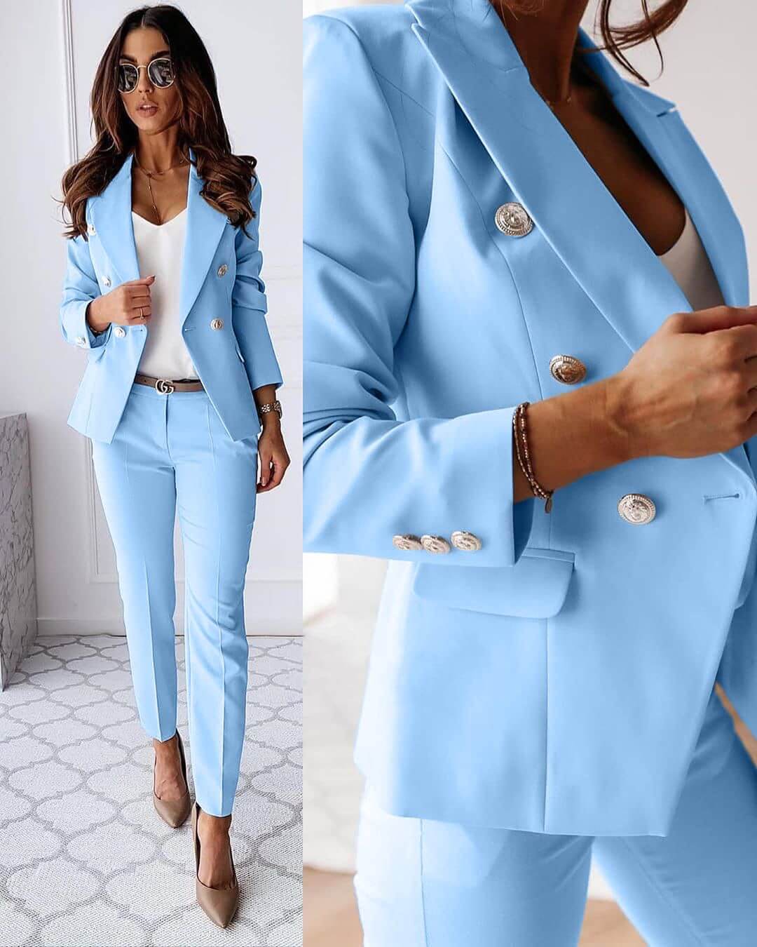 Completo da Donna - Blazer e Pantaloni Eleganti Aderenti