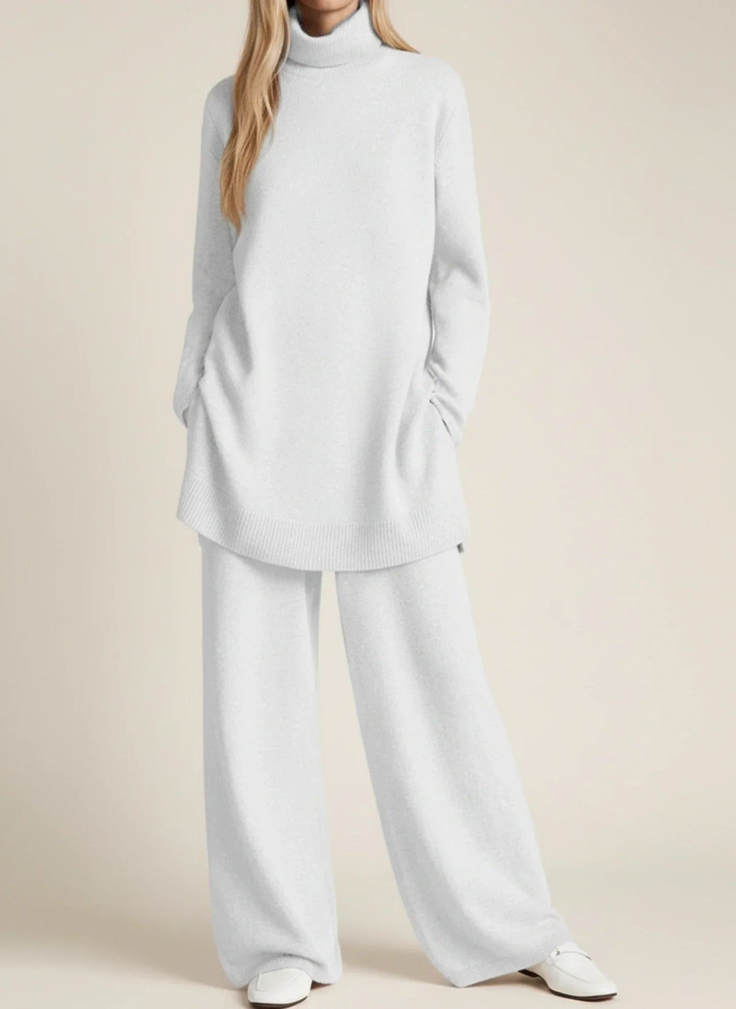 Completo da Donna con Pantaloni Vestibilità Comoda a Gamba Larga