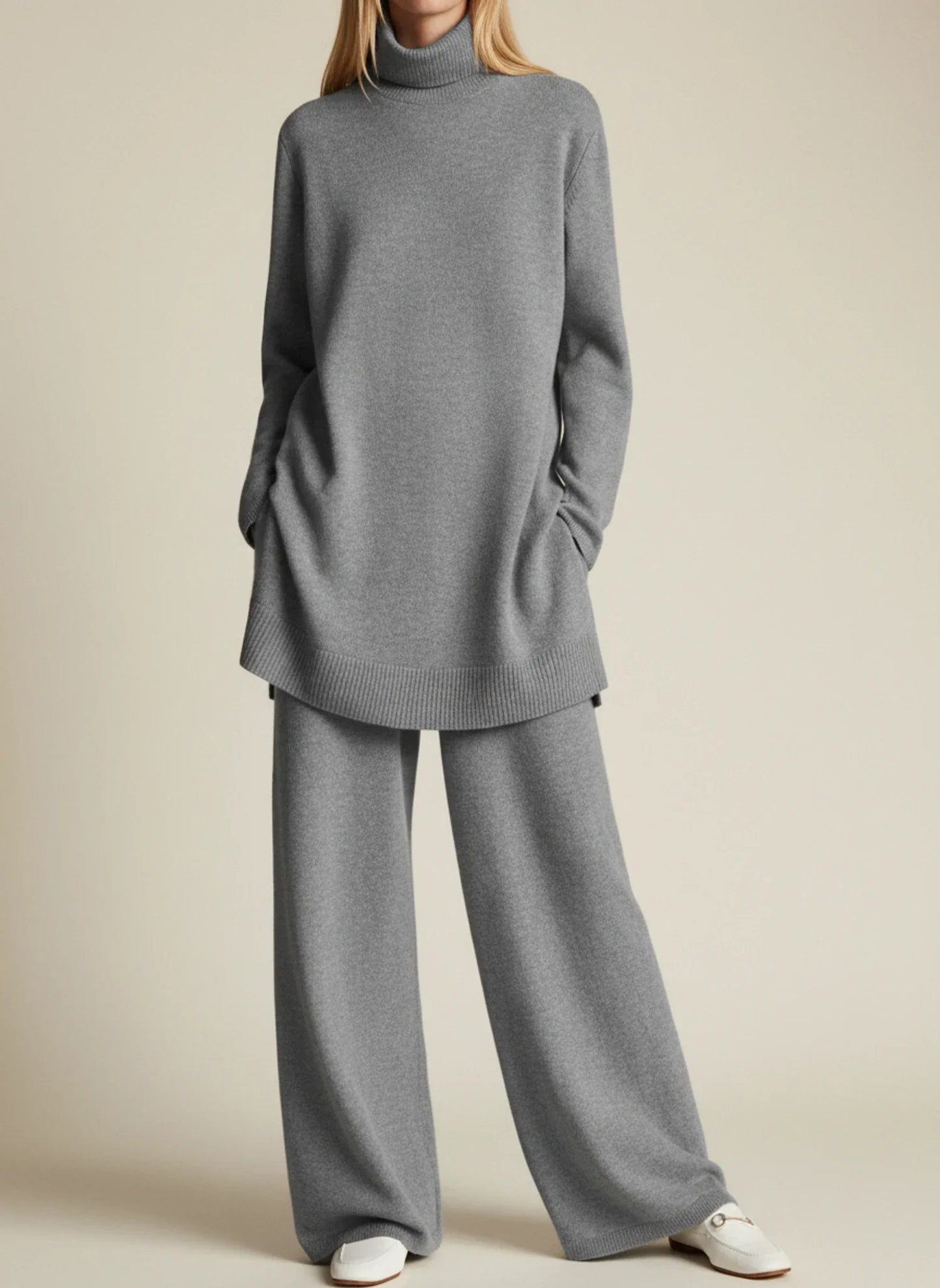 Completo da Donna con Pantaloni Vestibilità Comoda a Gamba Larga