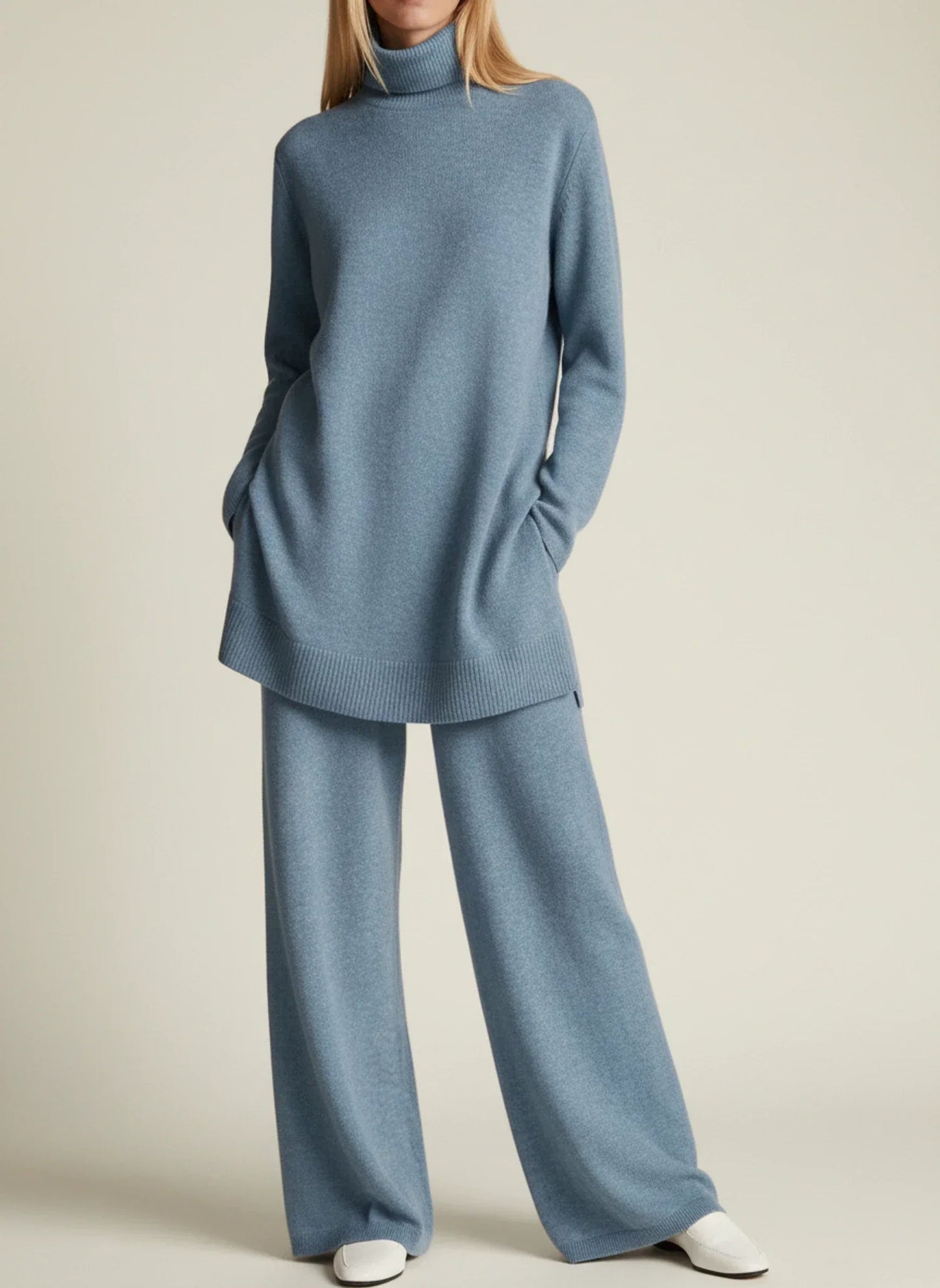 Completo da Donna con Pantaloni Vestibilità Comoda a Gamba Larga