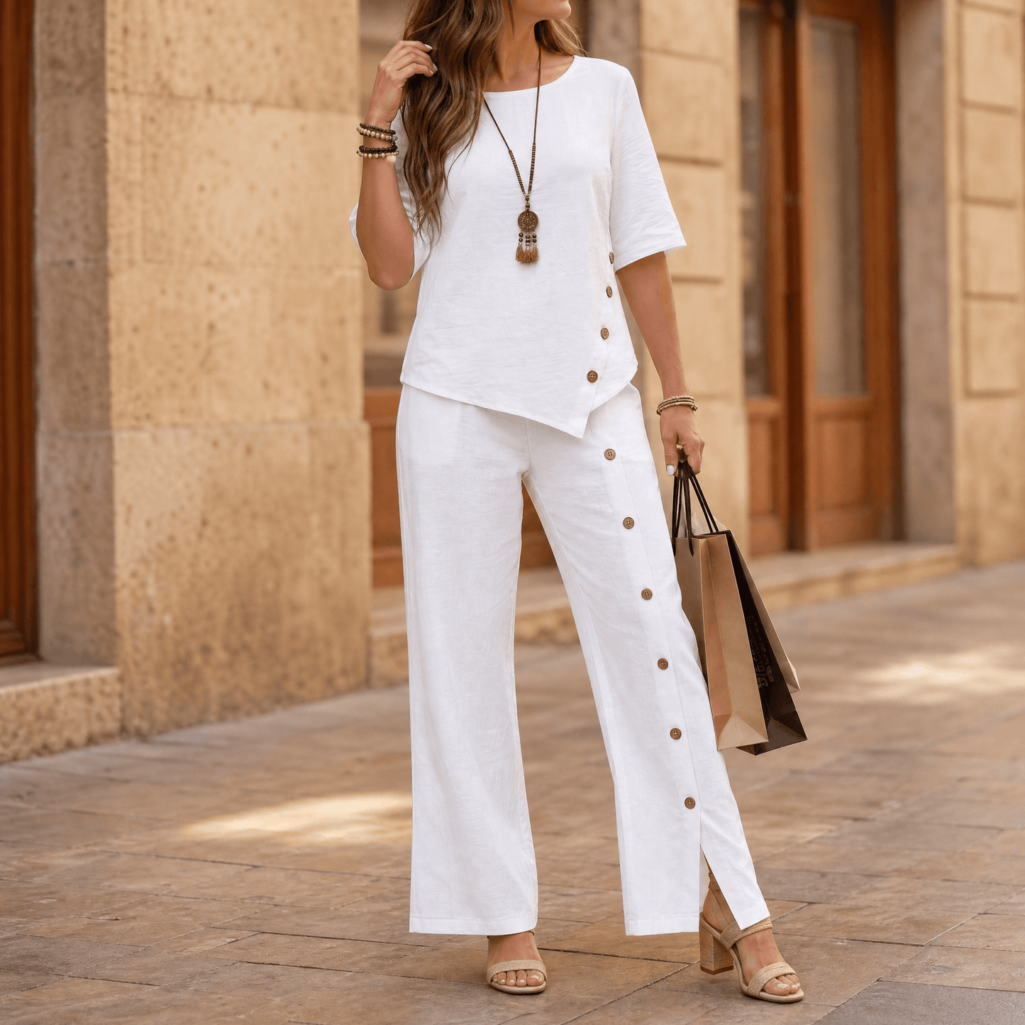 Completo due pezzi asimmetrico