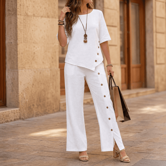 Completo due pezzi asimmetrico