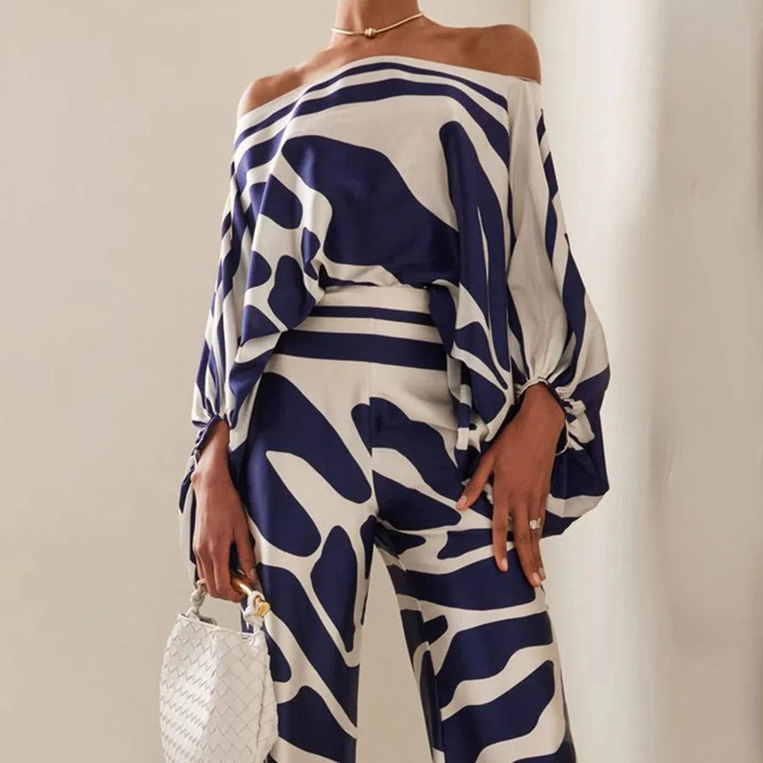 Completo Due Pezzi da Donna con Spalle Scoperte