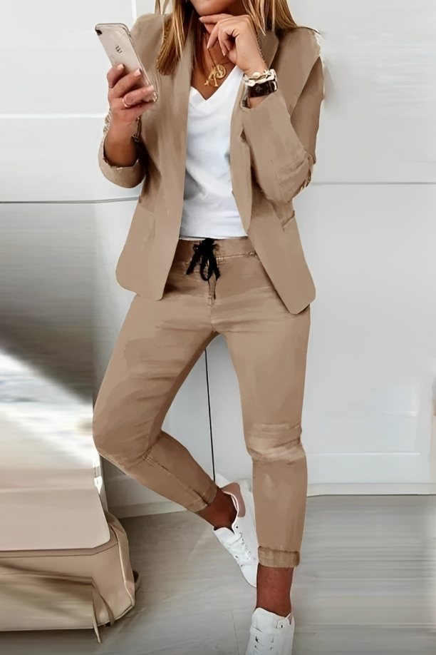 Completo Elegante da Donna 2 Pezzi con Blazer