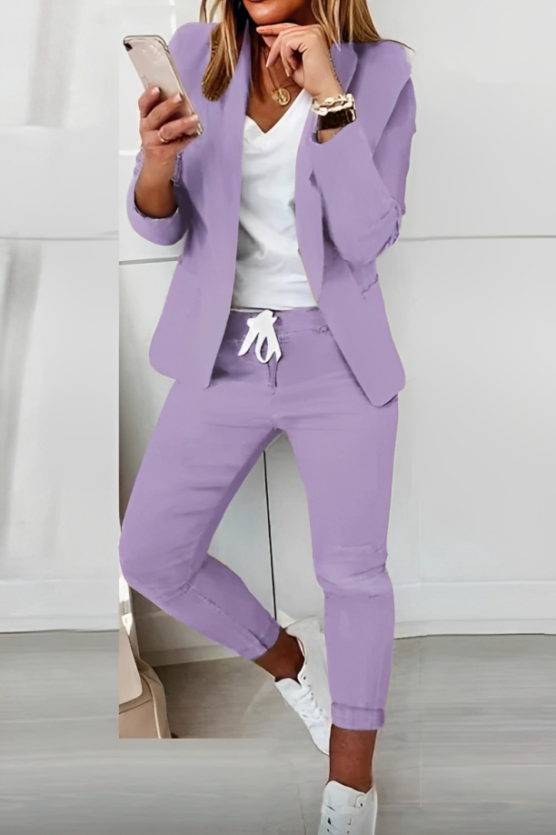 Completo Elegante da Donna 2 Pezzi con Blazer