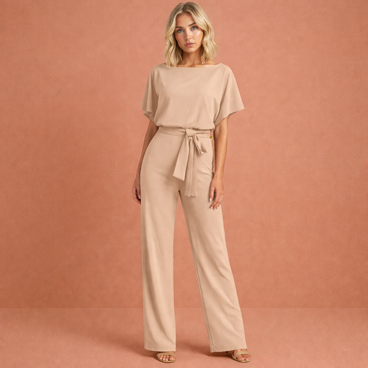 Completo Elegante Due Pezzi da Donna con Cintura per un Look Raffinato