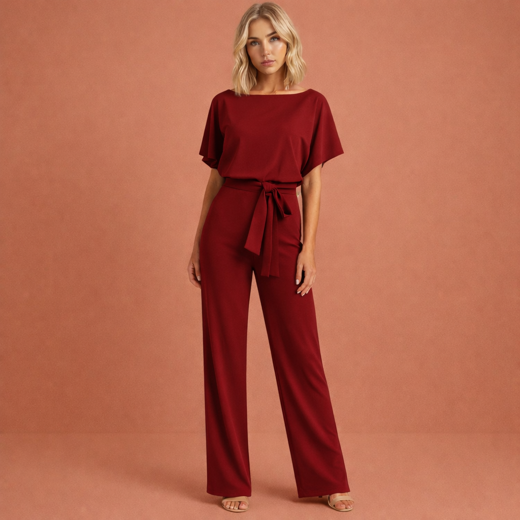 Completo Elegante Due Pezzi da Donna con Cintura per un Look Raffinato