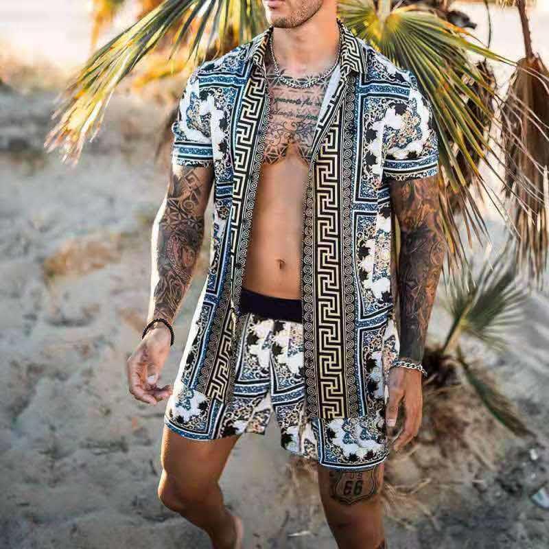 Completo estivo hawaiano | Un set da uomo colorato e sexy