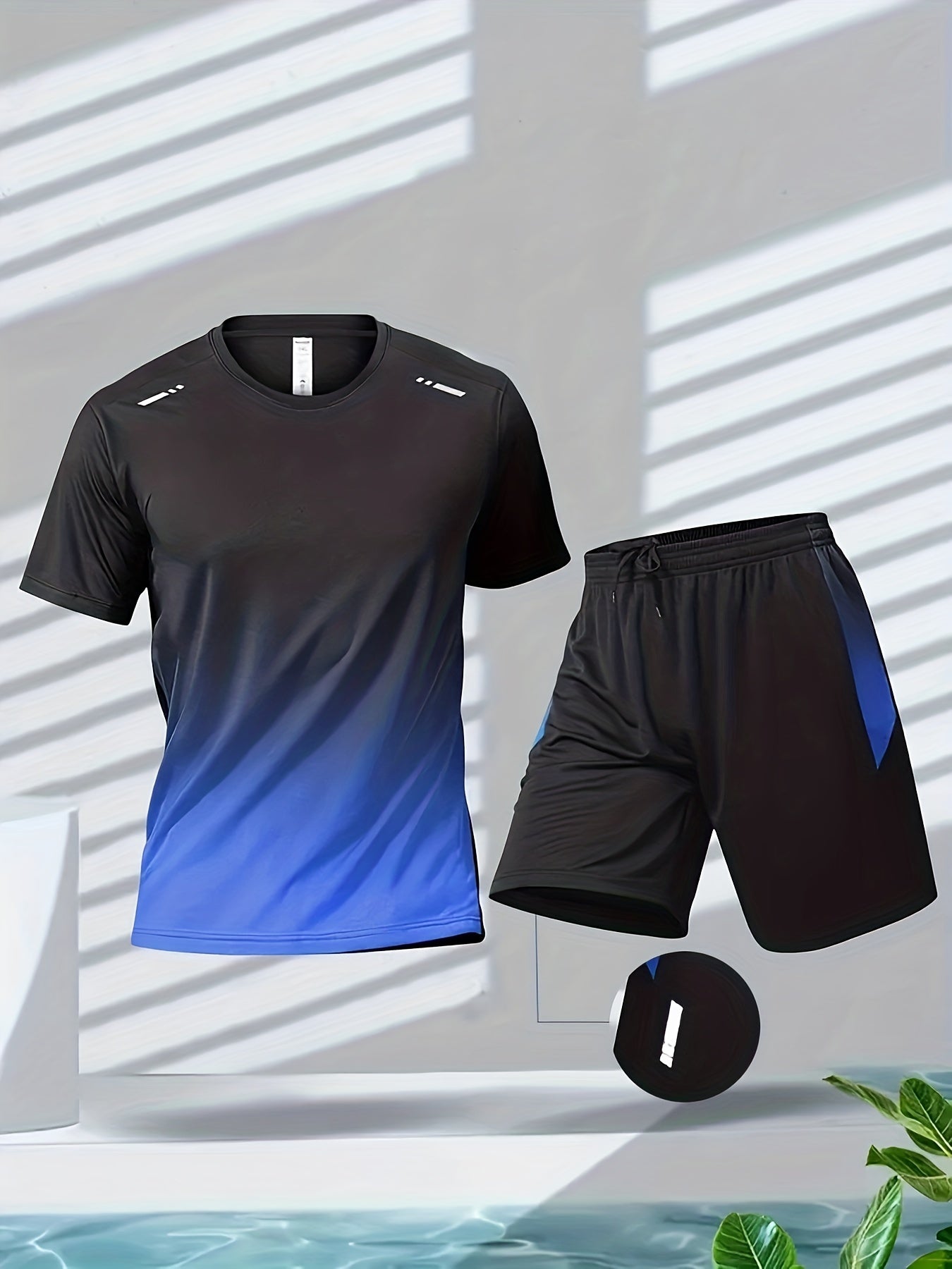 Completo sportivo dinamico con t-shirt e pantaloncini – traspirante e comodo per giornate attive