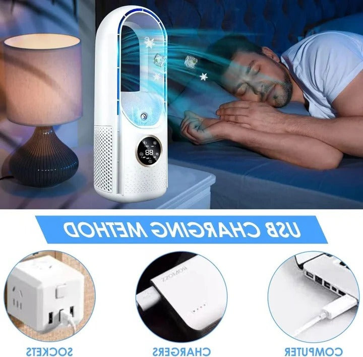 Condizionatore d'aria portatile silenzioso senza pale