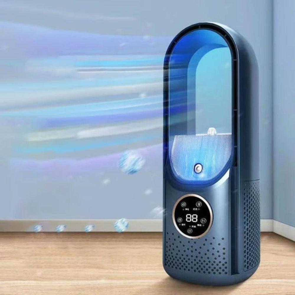 Condizionatore Portatile con Raffreddamento ad Acqua e Design Senza Pale – Funzionamento Silenzioso per Piccoli Spazi