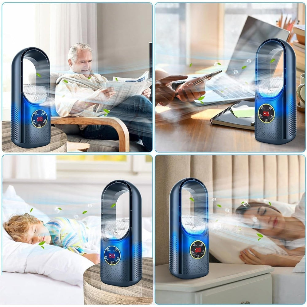 Condizionatore Portatile con Raffreddamento ad Acqua e Design Senza Pale – Funzionamento Silenzioso per Piccoli Spazi