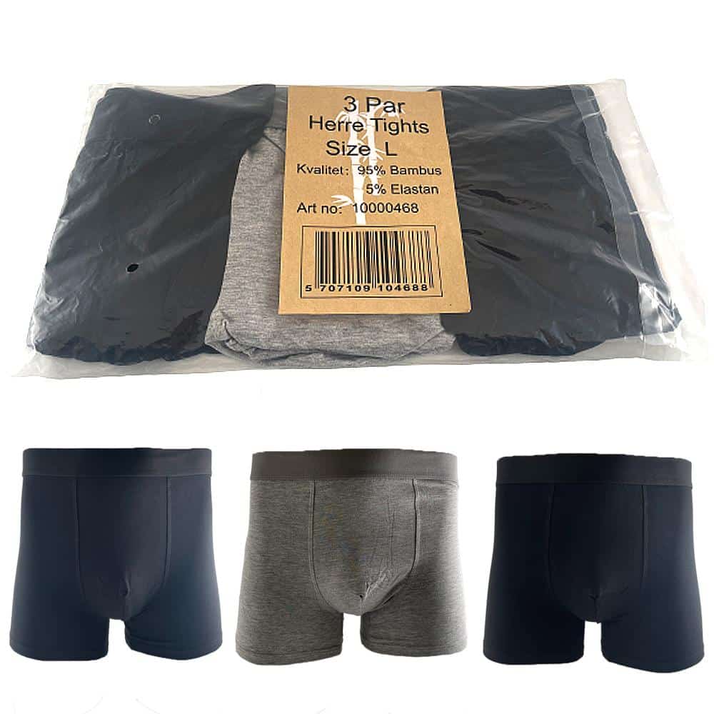 Confezione da 3 Paia di Boxer da Uomo in Bambù – Intimo Morbido e Traspirante