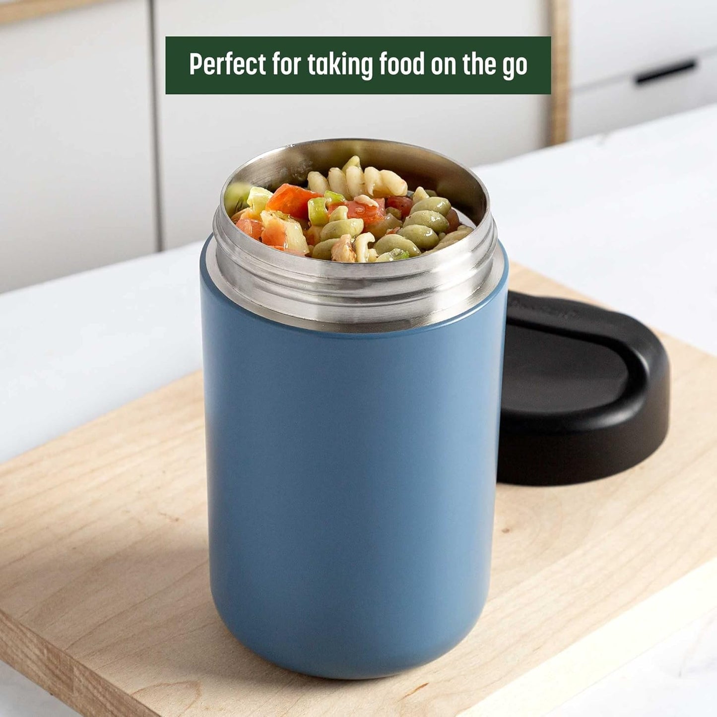 Contenitore Termico per Cibo in Acciaio Inox con Manico