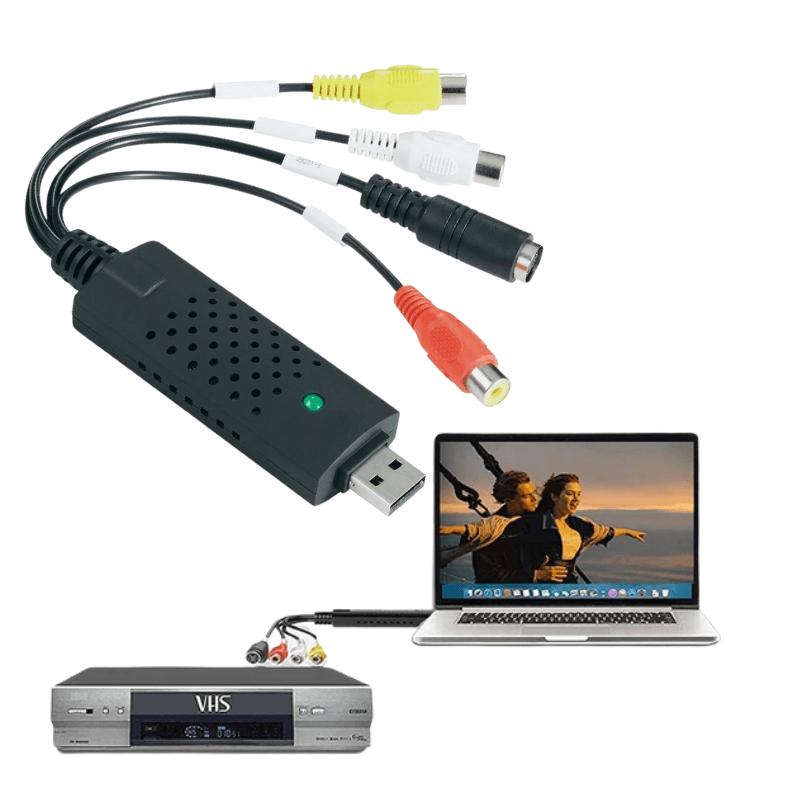 Convertitore da VHS a digitale con funzione di riproduzione e registrazione