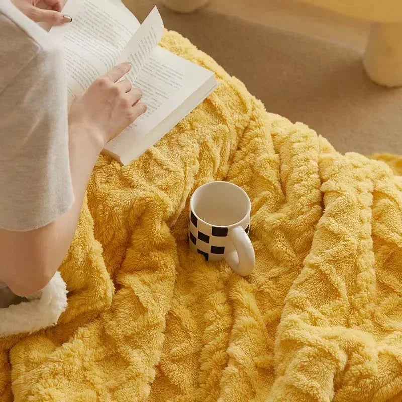 Coperta invernale spessa in lana d'agnello - WarmWool