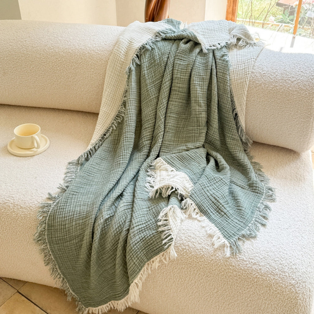 Coperta morbida e traspirante in mussola di cotone