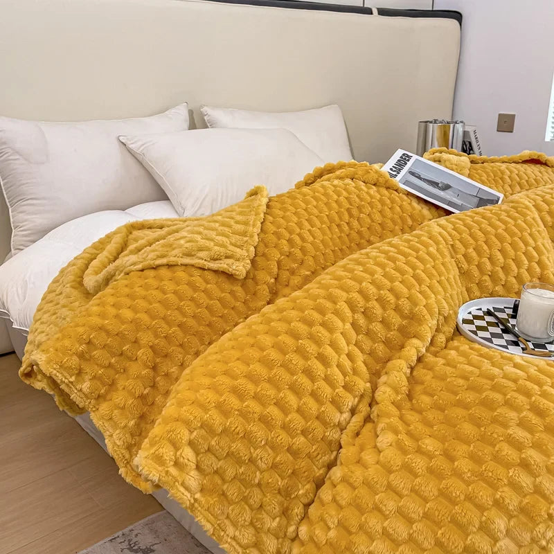 Copridivano confortevole e coperta avvolgente morbida come il velluto con motivo a scacchi, morbida, calda e soffice – per adulti, bambini e animali domestici
