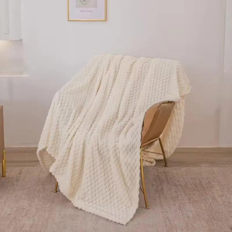 Copridivano confortevole e coperta avvolgente morbida come il velluto con motivo a scacchi, morbida, calda e soffice – per adulti, bambini e animali domestici