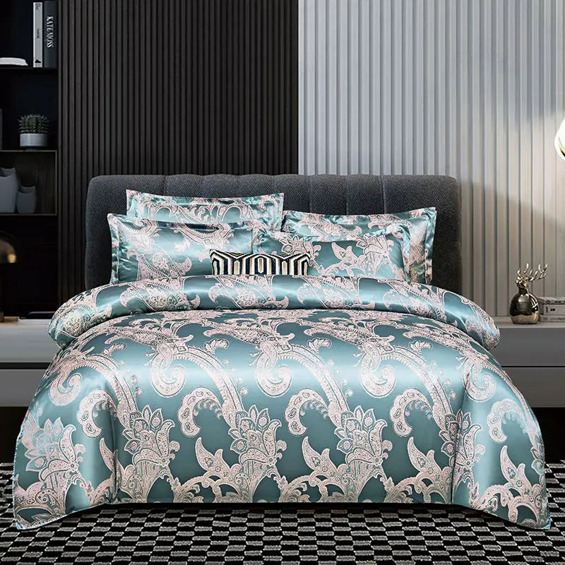 Copripiumino in tessuto jacquard per la camera da letto