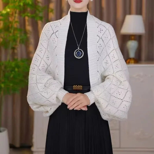 Coprispalle Bolero da Donna in Maglia per un Confortevole e Caldo Stile Invernale