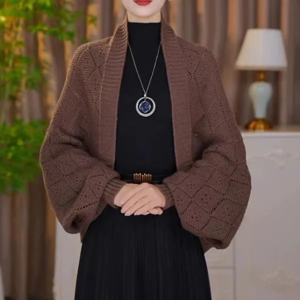 Coprispalle Bolero da Donna in Maglia per un Confortevole e Caldo Stile Invernale