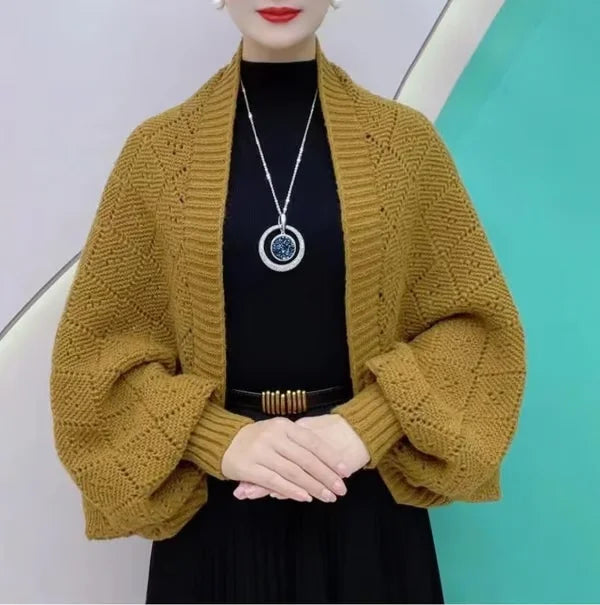 Coprispalle Bolero da Donna in Maglia per un Confortevole e Caldo Stile Invernale