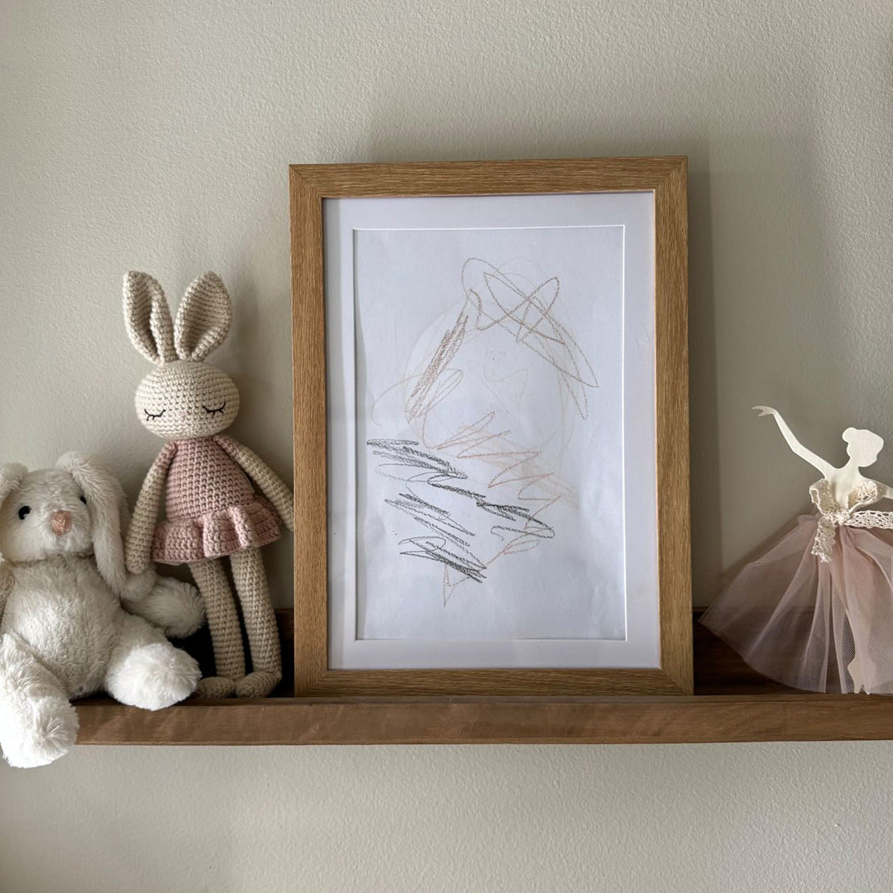 Cornice portafoto per bambini per esporre disegni creativi
