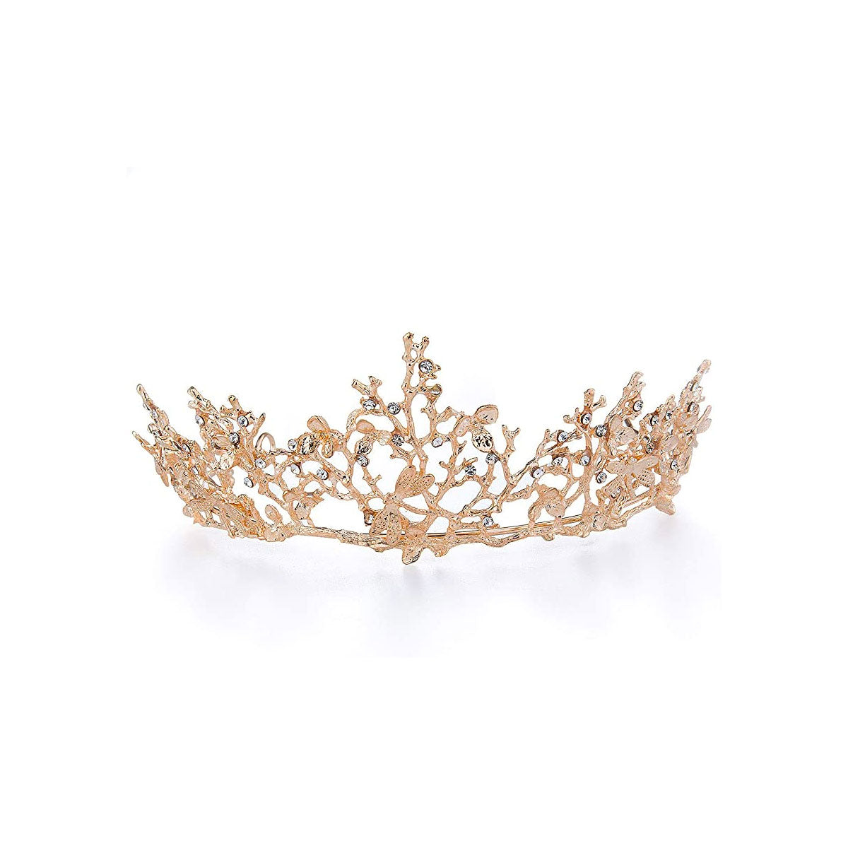 Coroncina dorata Woodland Gatherer con libellule