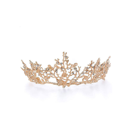Coroncina dorata Woodland Gatherer con libellule
