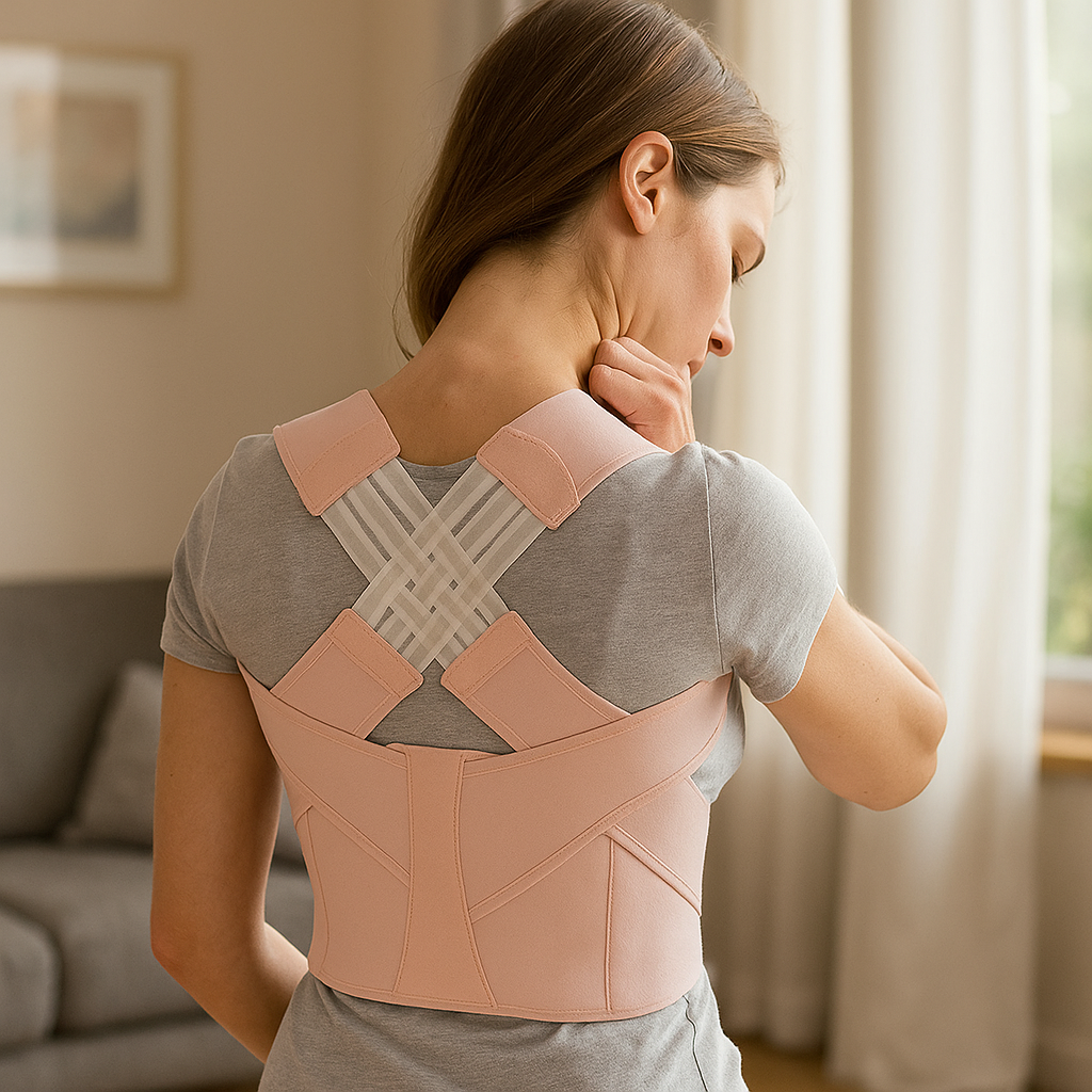Correttore di postura ergonomico e regolabile