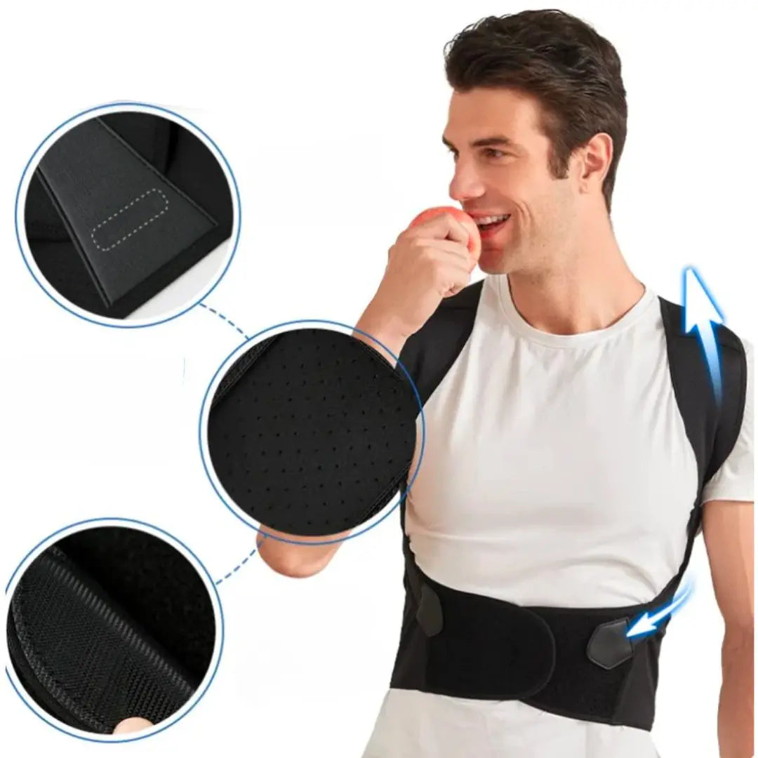 Correttore di postura ergonomico e regolabile