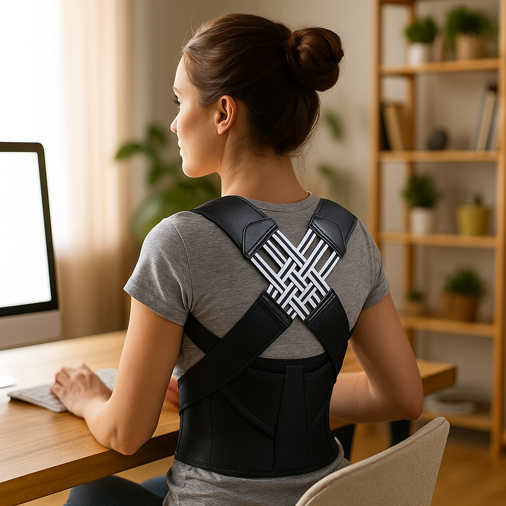 Correttore di postura ergonomico e regolabile