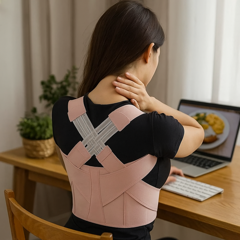 Correttore di postura ergonomico e regolabile