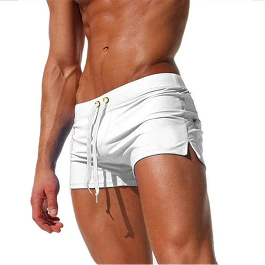 Costume da Bagno a Pantaloncino ad Asciugatura Rapida con Vita Regolabile