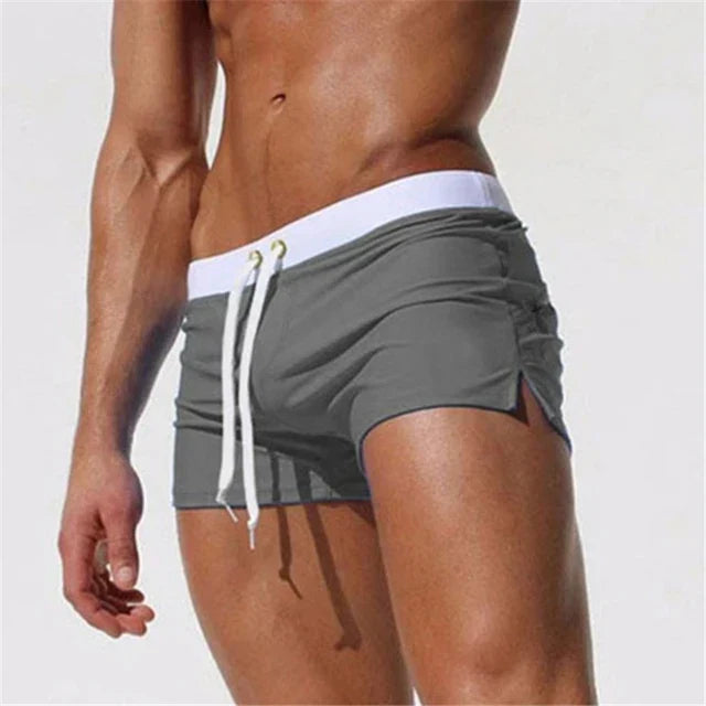 Costume da Bagno a Pantaloncino ad Asciugatura Rapida con Vita Regolabile