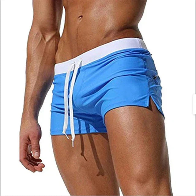 Costume da Bagno a Pantaloncino ad Asciugatura Rapida con Vita Regolabile