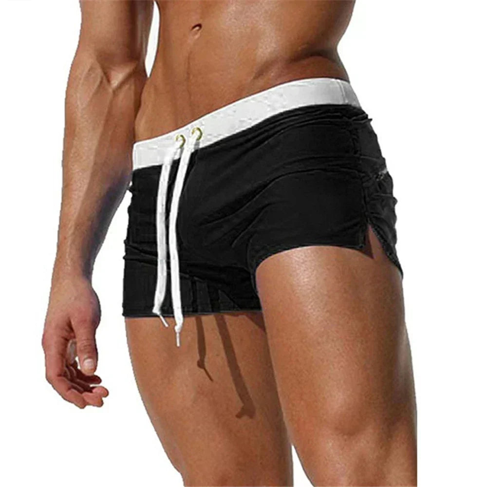 Costume da Bagno a Pantaloncino ad Asciugatura Rapida con Vita Regolabile