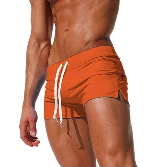 Costume da Bagno a Pantaloncino ad Asciugatura Rapida con Vita Regolabile