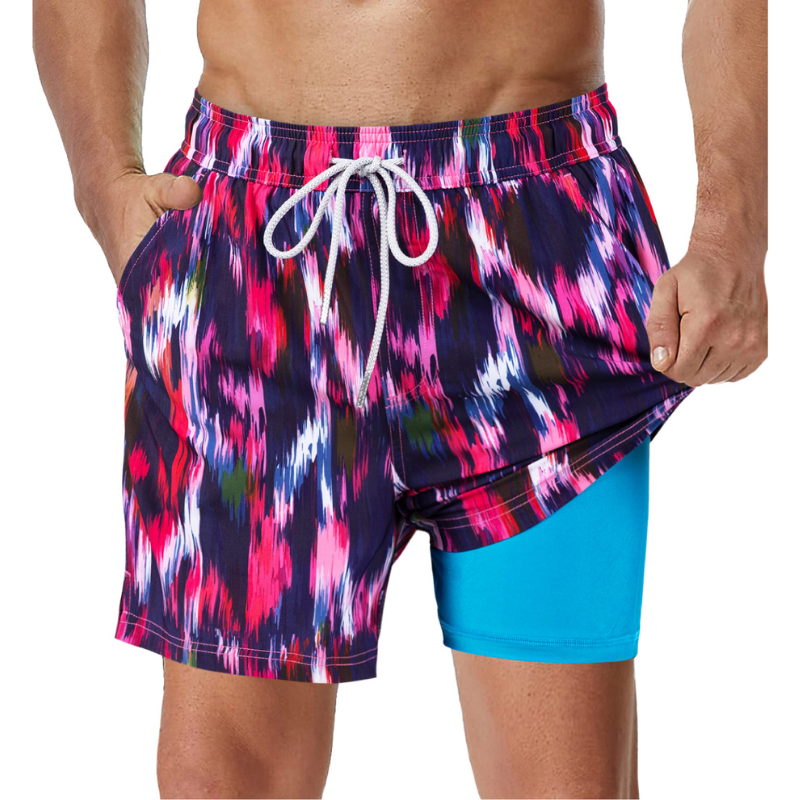 Costume da Bagno a Pantaloncino da Uomo 2 in 1
